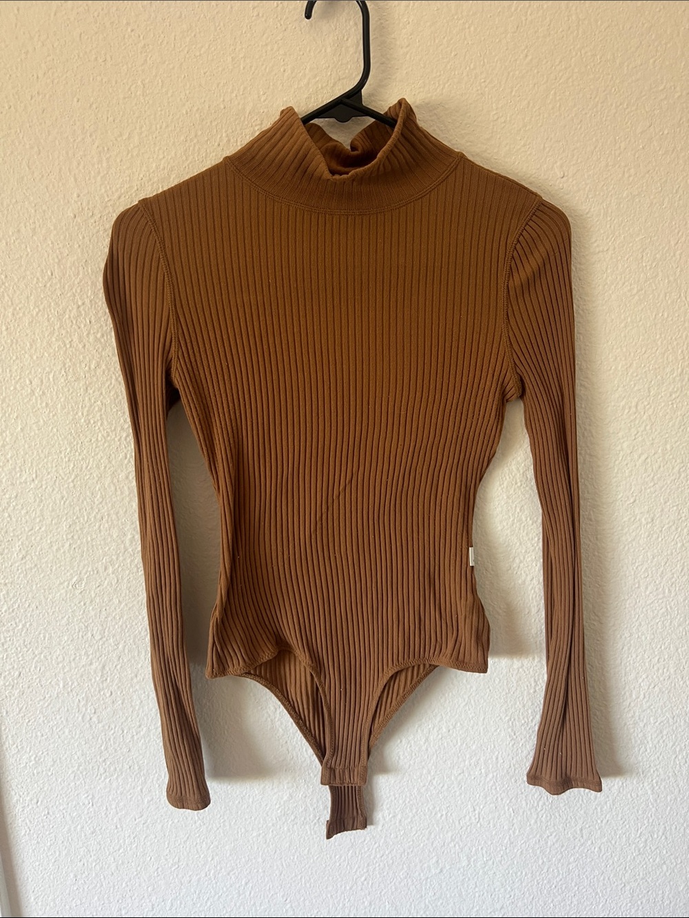Vuori soft ribbed high-neck bodysuit